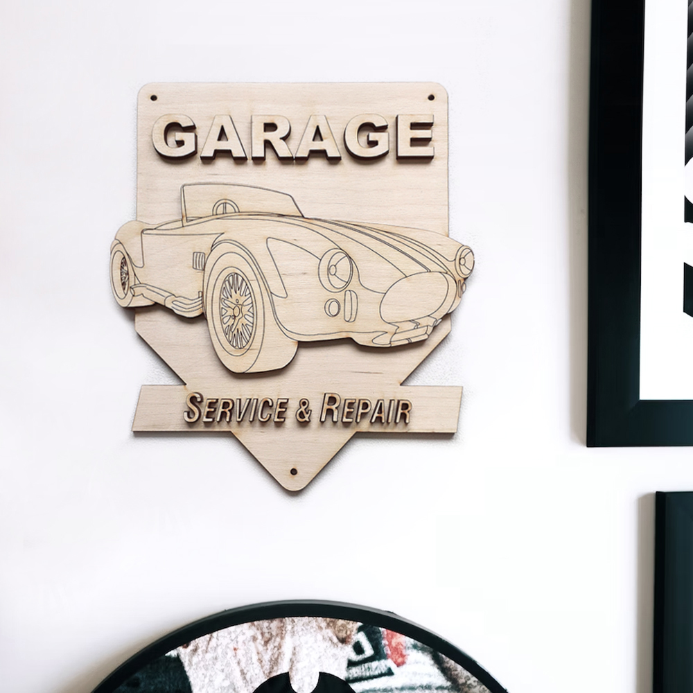 Garage Sign - Plywood 360 Lasers