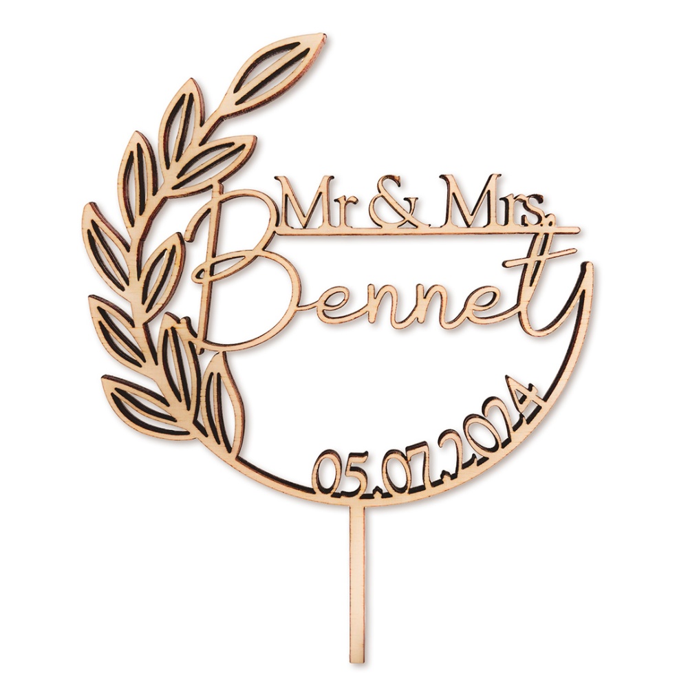 Personalised wedding cake toppers 360 lasers